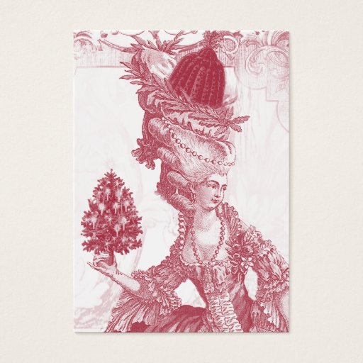 Customizable Joyeux Noel (rouge)  Ivory Festive Gift Tag Business Card Templates