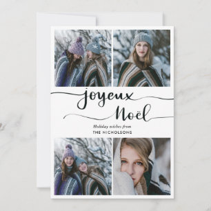 Joyeux Noel Script   Four Holiday Photo