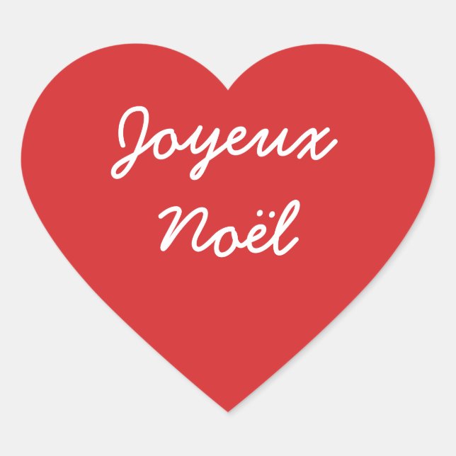 Joyeux Noël Sticker (Front)