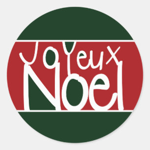 Joyeux Noel Stickers or Envelope Seals