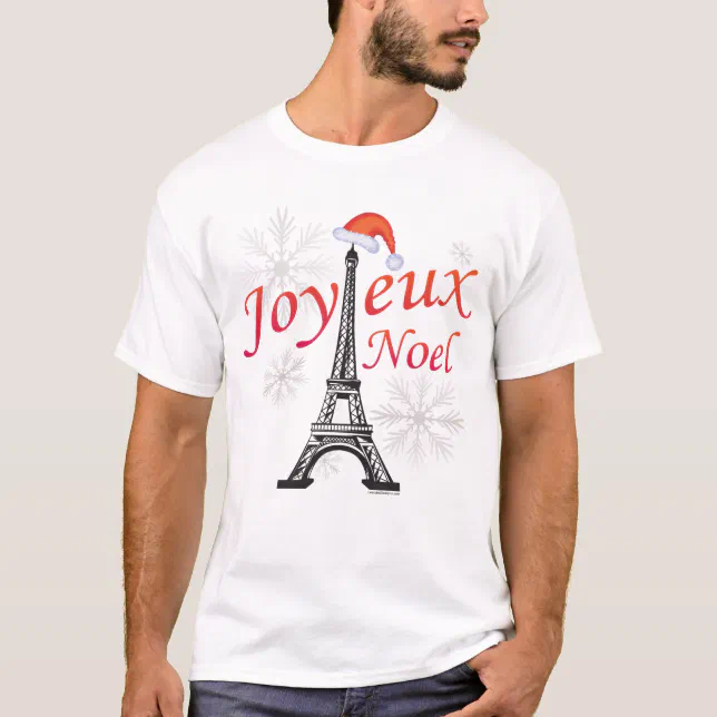 T-shirt Humour Noël "J'peux Pas, J'attends Le Père Noël" Avec Renne Rigolo - Coupe Classique, Manches Courtes, 100% Coton - 6