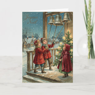 Joyeux Noel Vintage Bells Card
