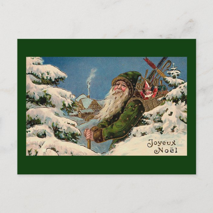 Joyeux Noel Vintage Postcard Zazzle Com