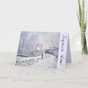 Joyeux Noel with C Monet French Christmas Greeting Holiday Card