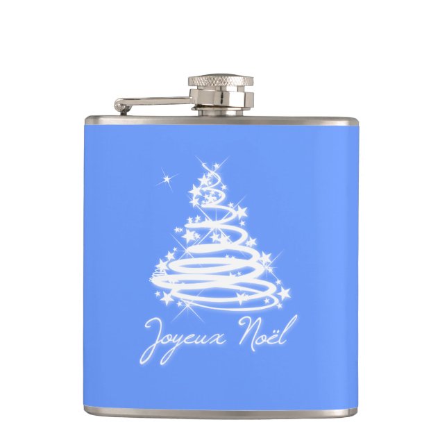 Joyeux Noël with Christmas Tree Flask (Front)
