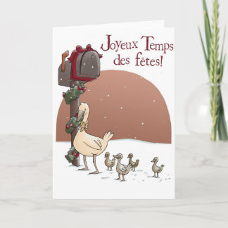 Joyeux Temps des fêtes Holiday Card
