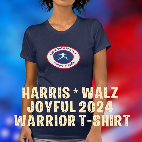 Joyful 2024 Warrior Kamala Harris Tim Walz Yoga T_Shirt