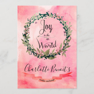 Joyful 2 Cookie Exchange Invitation