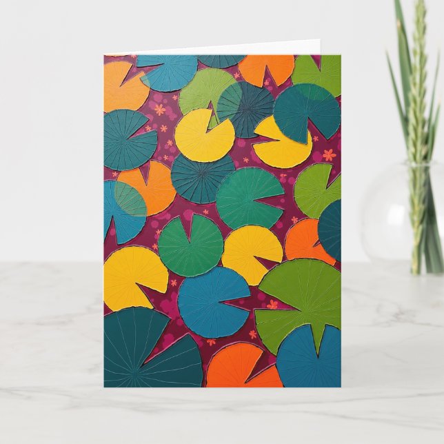 Joyful Abstract Floral Card (Front)