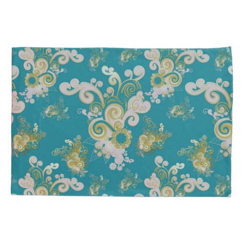 Joyful abstract flower petal  design pillow case
