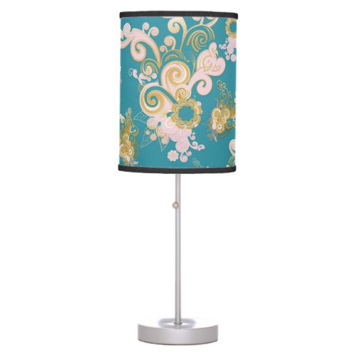 Joyful abstract flower petal  design table lamp