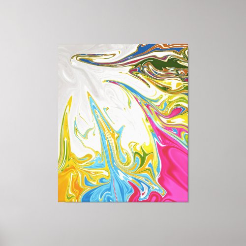 Joyful Abstract Painting  Best colorful fine art Canvas Print