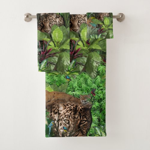 Joyful African Jungle Bath Towel Set