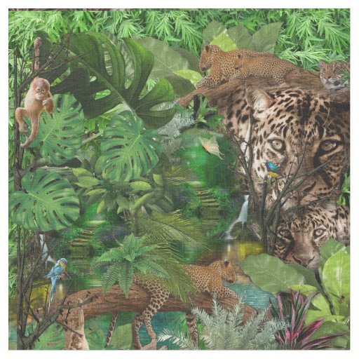 Joyful African Jungle Fabric