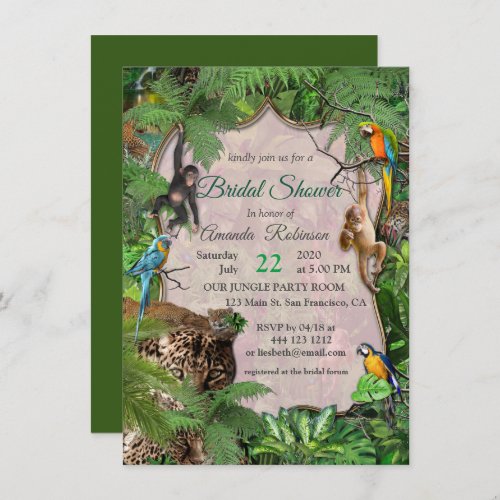 Joyful African Jungle Invitation