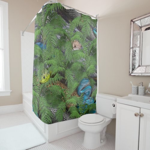 Joyful African Jungle Shower Curtain