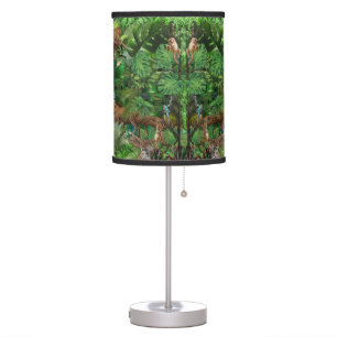 Joyful African Jungle Table Lamp