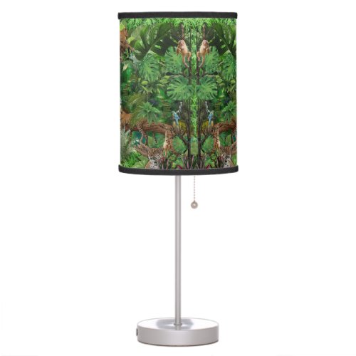 Joyful African Jungle Table Lamp