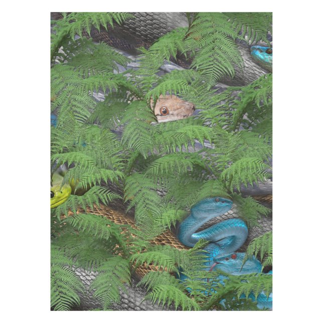 Joyful African Jungle Tablecloth (Front)