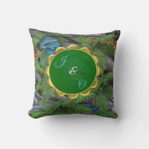 Joyful African Jungle Throw Pillow