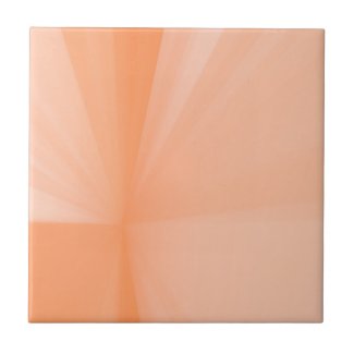 Joyful and Vibrant Rays of Peach Ceramic Tile