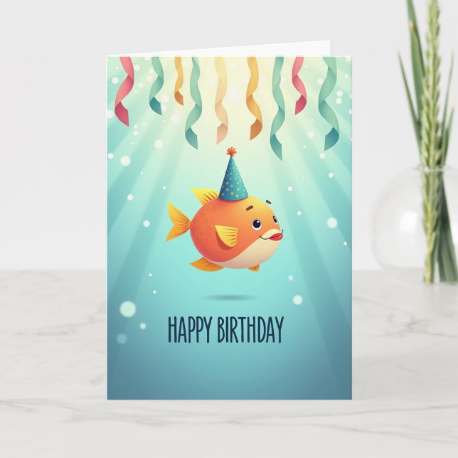 Joyful Aquatic Creature Card (Front)
