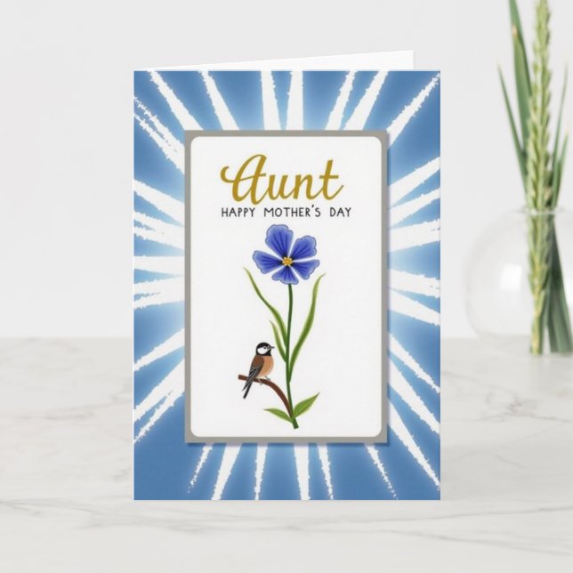 Joyful Aunt Mothers Day Card (Front)