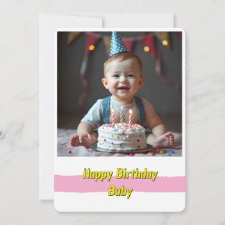 Joyful Baby Birthday Card – Instant Download