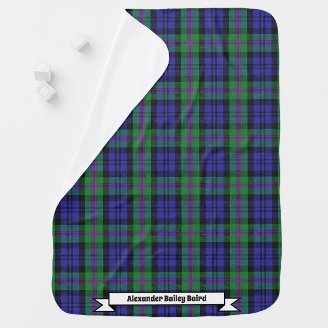 Joyful Baby Clan Baird Tartan Plaid Baby Blanket (In Situ)
