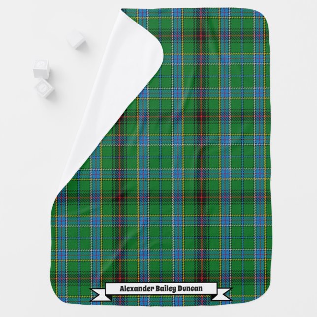 Joyful Baby Clan Duncan Tartan Plaid Baby Blanket (In Situ)