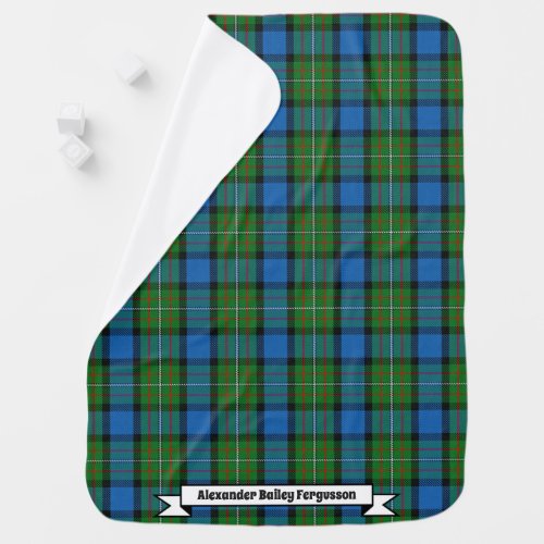 Joyful Baby Clan Fergusson Tartan Plaid Baby Blanket