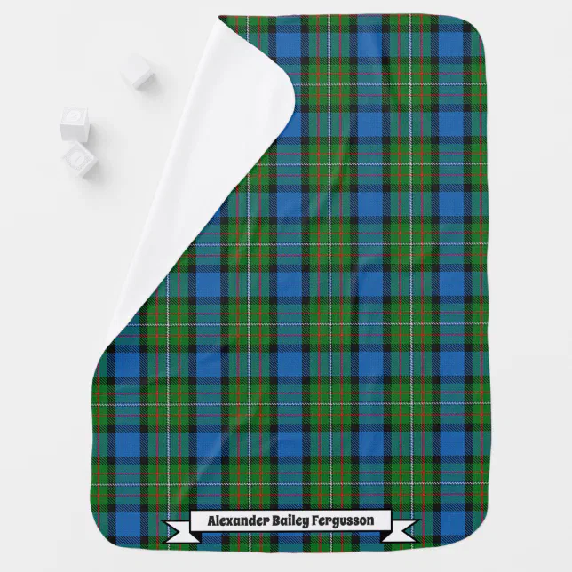 Fergusson Tartan Crest Premium Blanket - Thistle Style main image 0