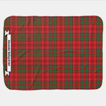 Grant Crest Tartan Premium Blanket Black