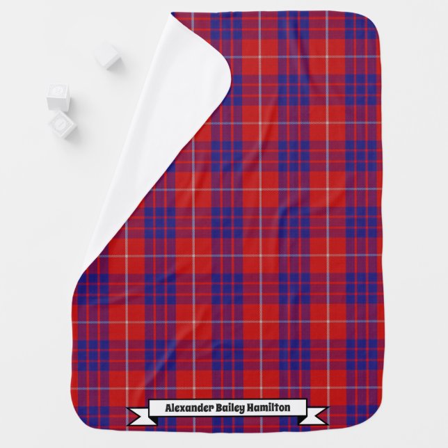 Joyful Baby Clan Hamilton Tartan Plaid Blanket (In Situ)