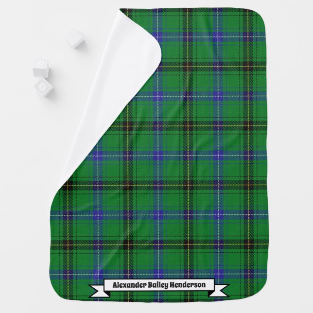 Joyful Baby Clan Henderson Tartan Plaid Blanket (In Situ)