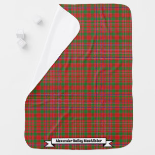 Joyful Baby Clan MacAlister Tartan Plaid Baby Blanket
