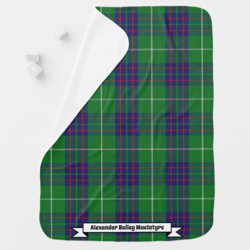 Joyful Baby Clan MacIntyre Tartan Plaid Baby Blanket