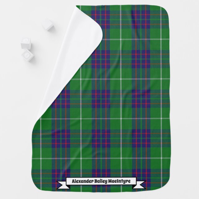 Joyful Baby Clan MacIntyre Tartan Plaid Baby Blanket (In Situ)