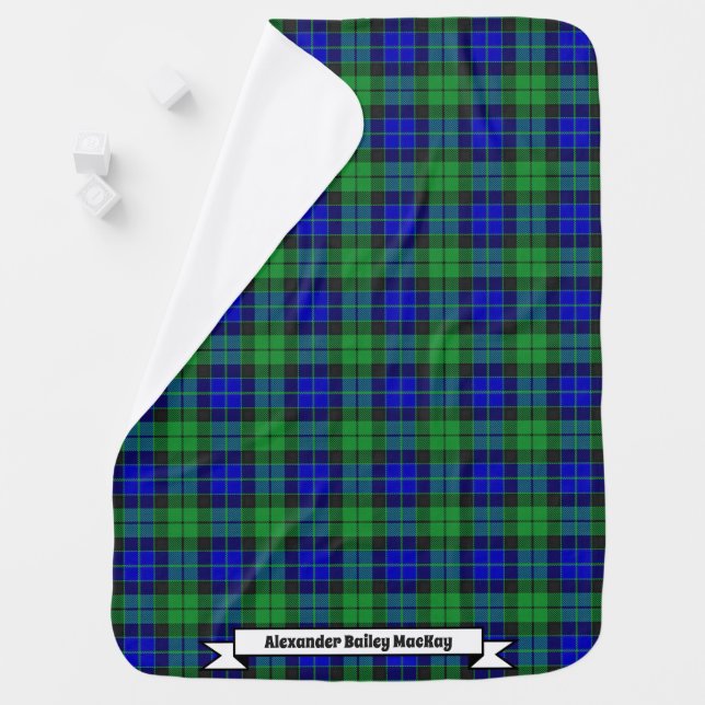 Joyful Baby Clan MacKay Tartan Plaid Baby Blanket (In Situ)