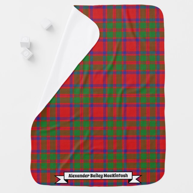 Joyful Baby Clan MacKintosh Tartan Plaid Baby Blanket (In Situ)