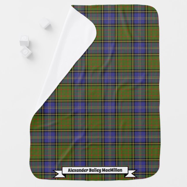 Joyful Baby Clan MacMillan Hunting Tartan Plaid Blanket (In Situ)