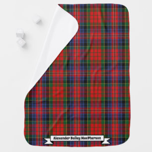Joyful Baby Clan MacPherson Red Tartan Plaid Baby Blanket
