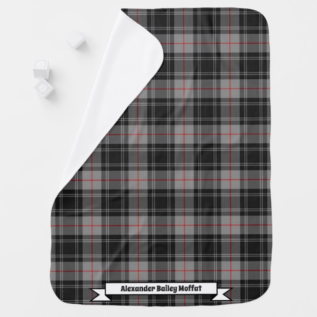 Joyful Baby Clan Moffat Tartan Plaid Blanket (In Situ)