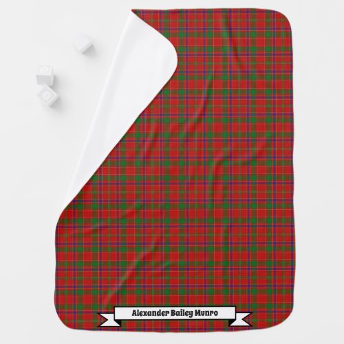 Joyful Baby Clan Munro Tartan Plaid Baby Blanket