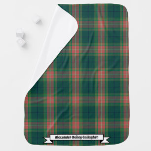 Joyful Baby Irish Clan Gallagher Tartan Plaid Blanket