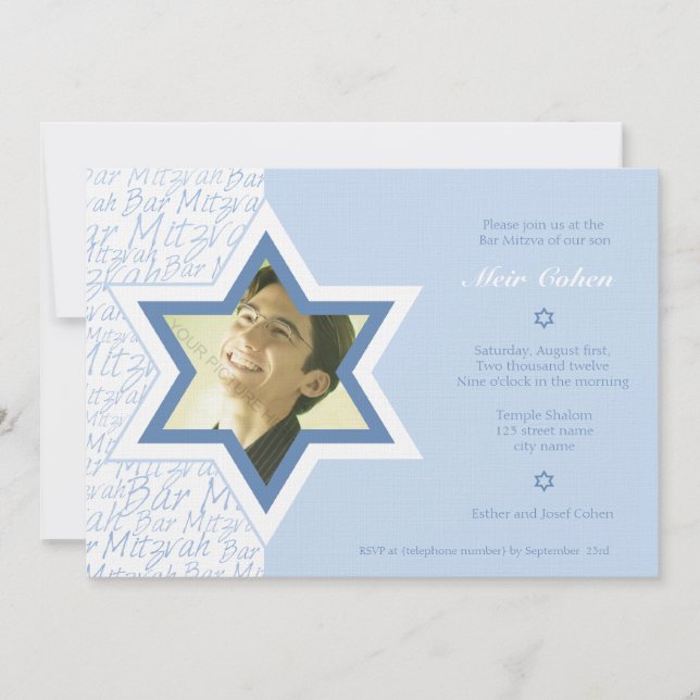 Joyful - Bar Mitzvah Invitation (Front)