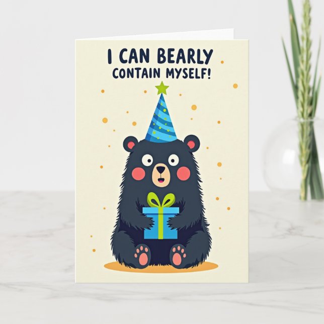 Joyful Bear Art Card (Front)