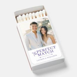 Joyful Beige Romantic Photo Matchboxes