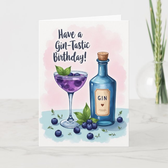 Joyful Berry Drink Card (Front)