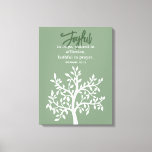 Joyful Bible Verse and Simple Tree Canvas Print<br><div class="desc">Joyful Bible Verse and Simple Tree Canvas Print</div>